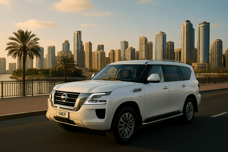 SUV rental in Sharjah – Nissan Patrol 2024 from Al Taneen Rent A Car