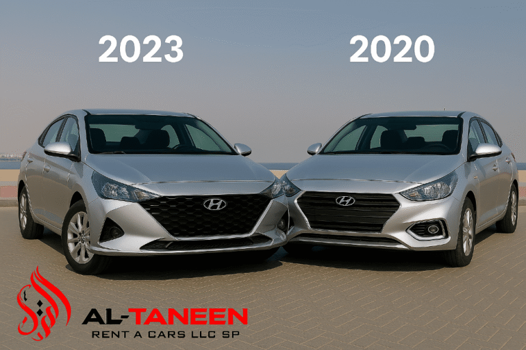 Hyundai Accent 2023 vs 2020 comparison